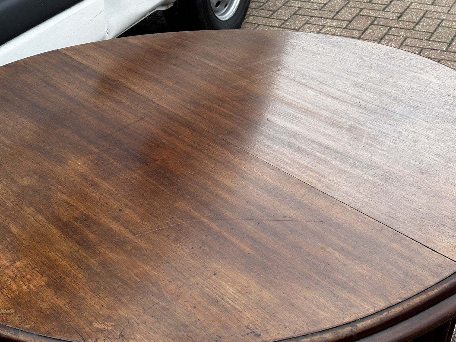 photo vintage Victorian Extending Mahogany Dining Table & 4 Chairs