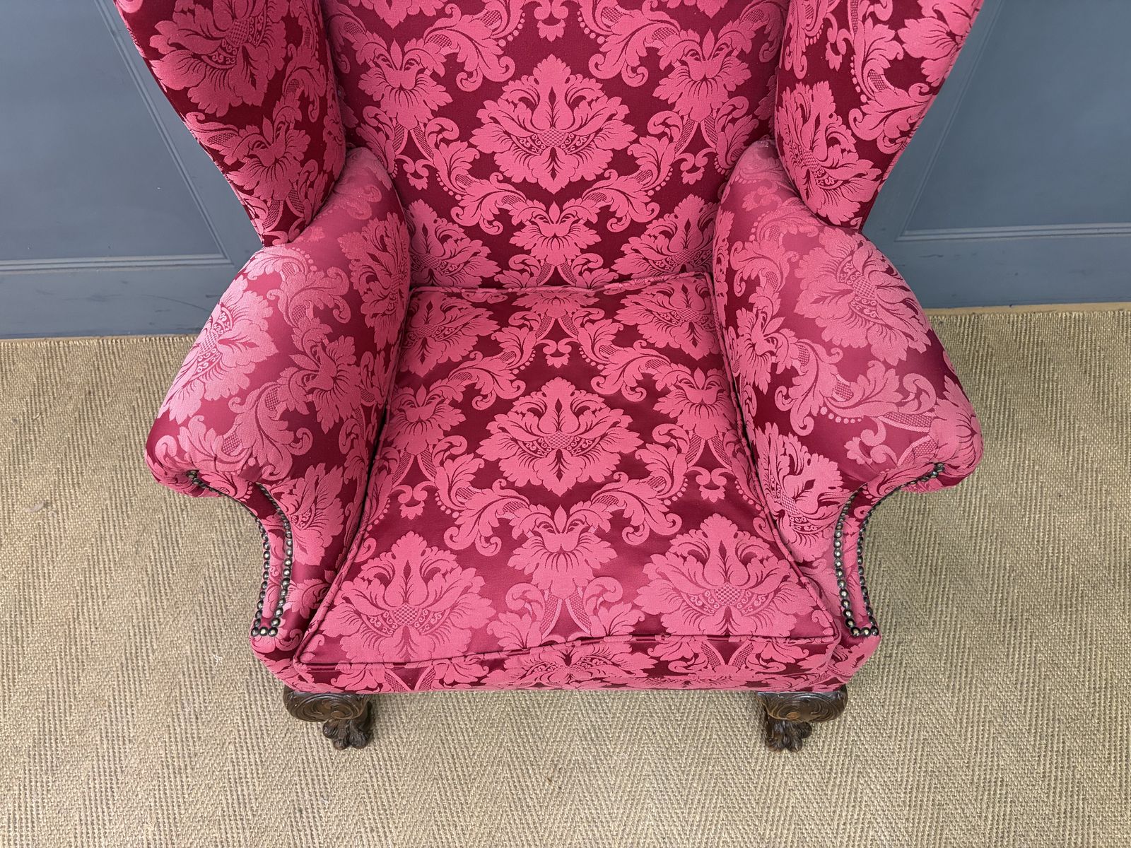 Late 19th Century Walnut Wing Armchair photo Furniture