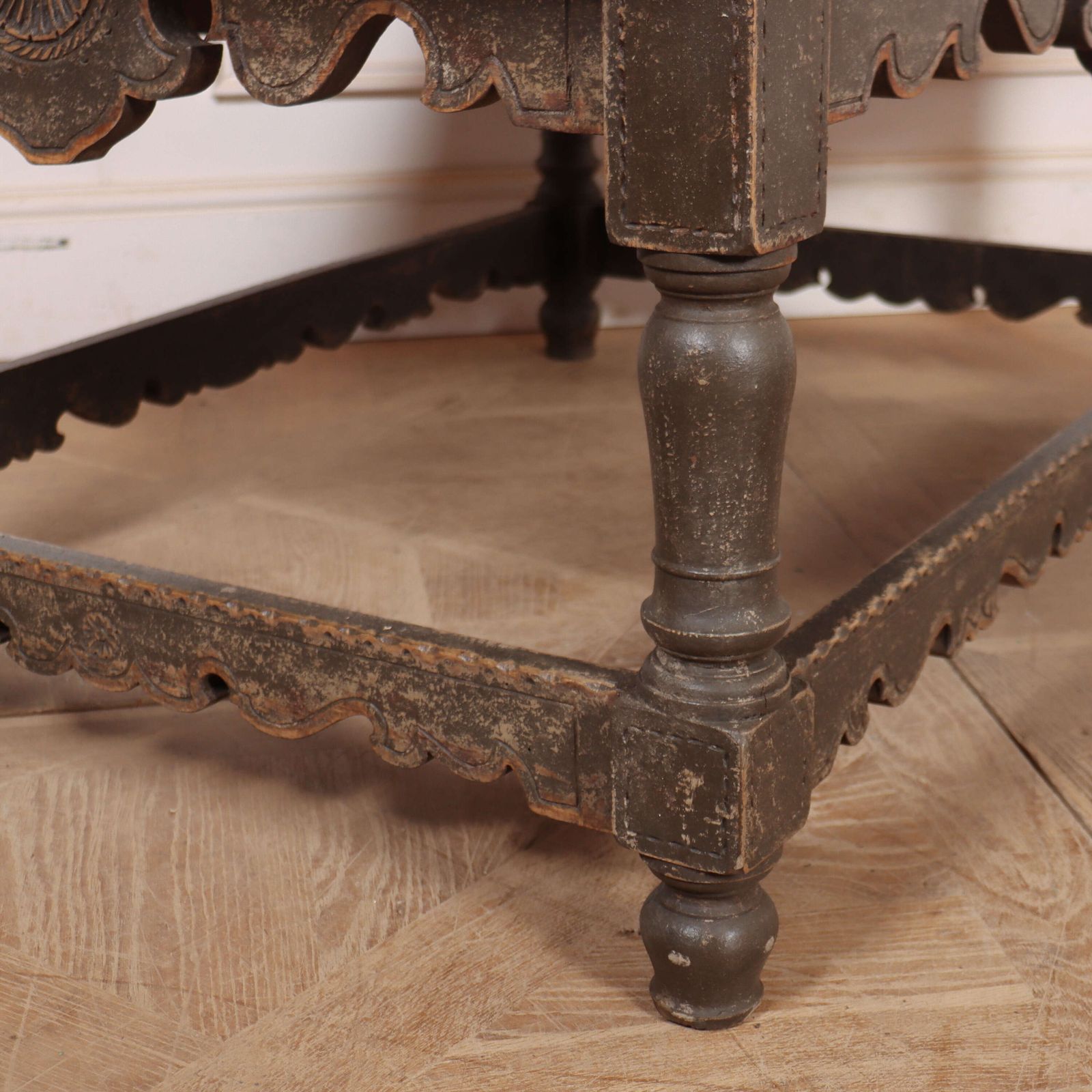 Danish Painted Coffee Table, 1800s photo vinterior