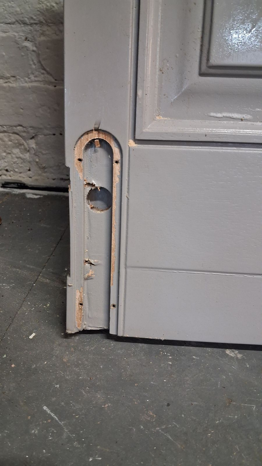 photo vinterior External Glazed Solid Wood Door (Origionally Part Of A Bifolding Set)