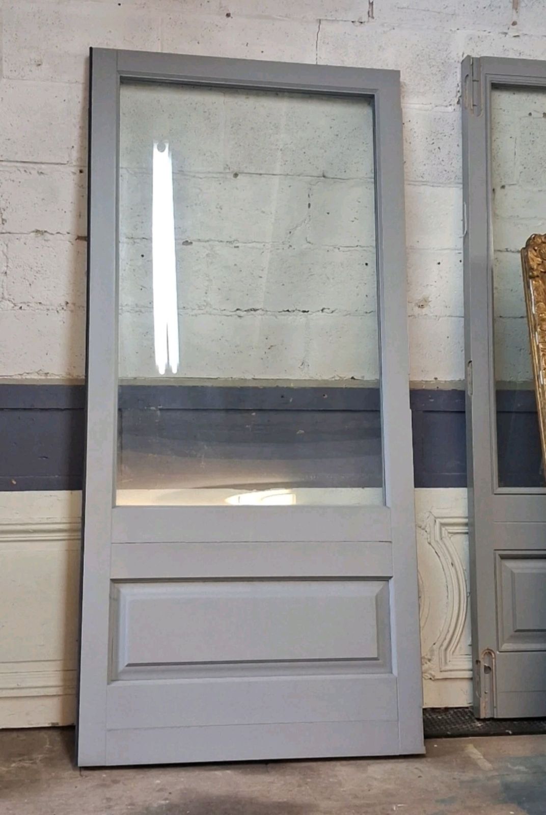 400.0 External Glazed Solid Wood Door (Origionally Part Of A Bifolding Set) photo