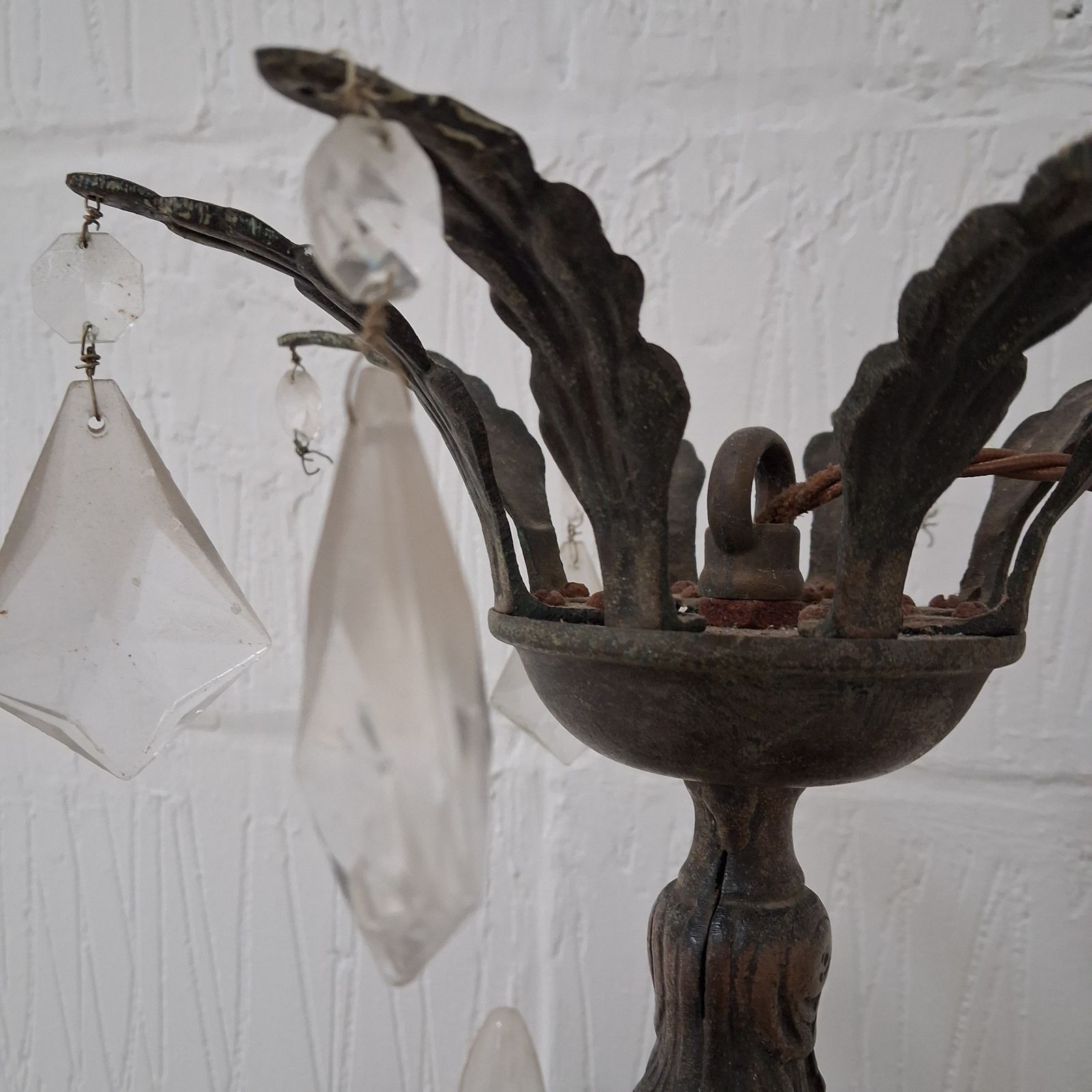 Antique French Chandelier, 1930s photo Lighting