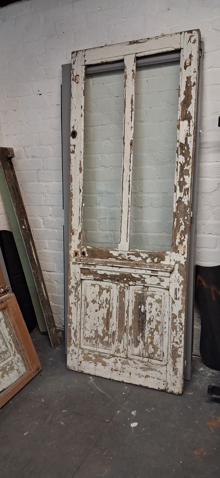 Antique Chippy Paint Door, 1930s