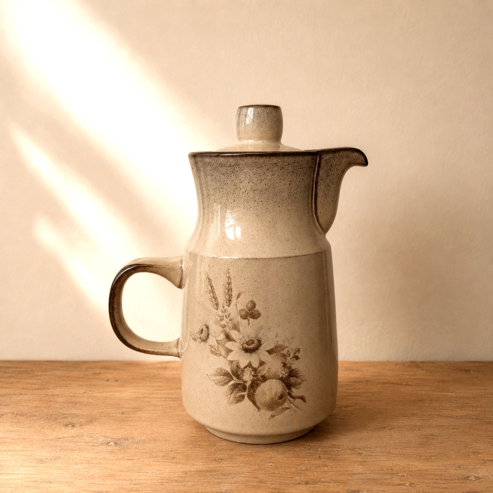 Vintage Denby Memories Stoneware Coffee Pot 1970s photo 55.0