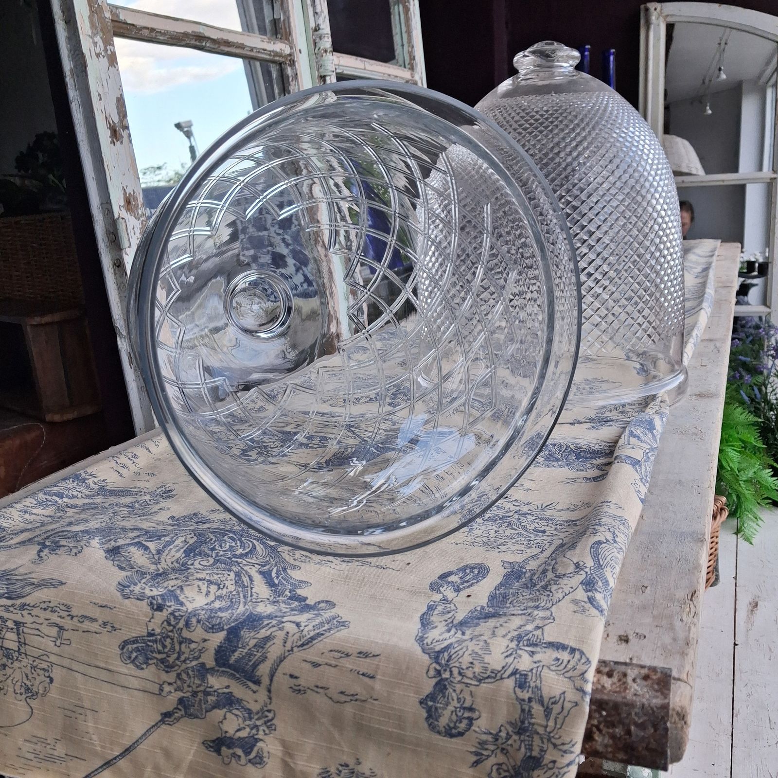 Home Decor Pair Of Decorative Glass Domes photo