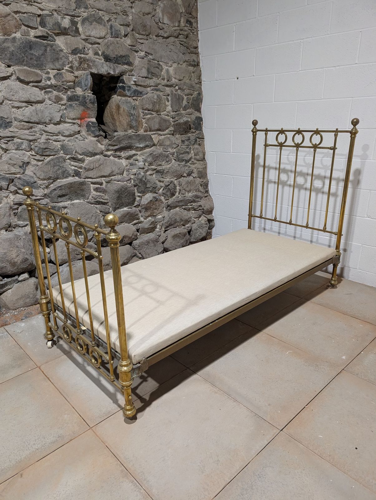 Antique French Single Brass Bed photo Furniture