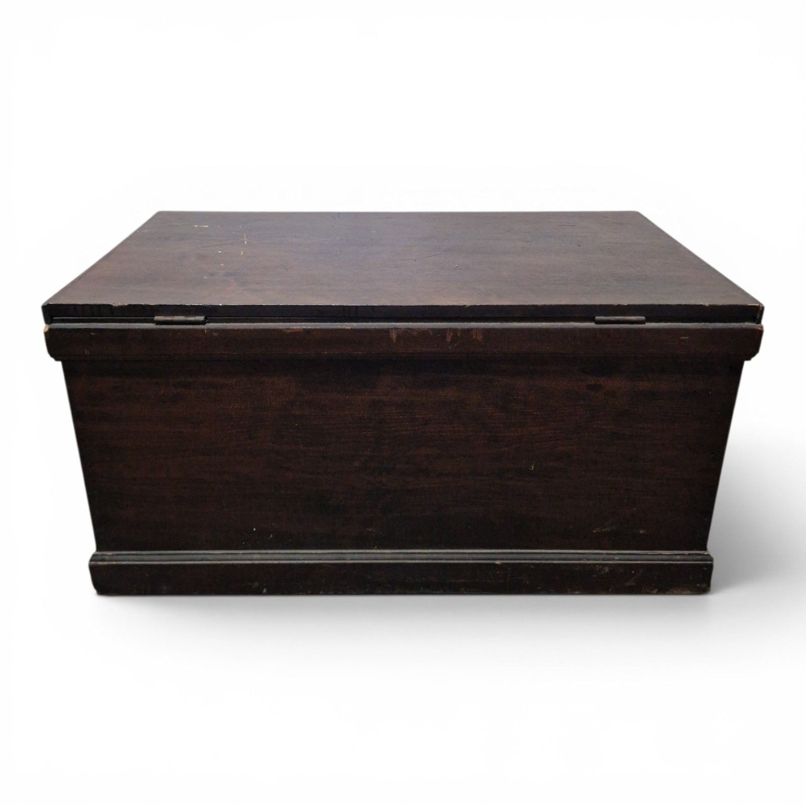 Antique Victorian Pine Blanket Box Storage Chest Trunk Scumbled Finish Large photo vinterior
