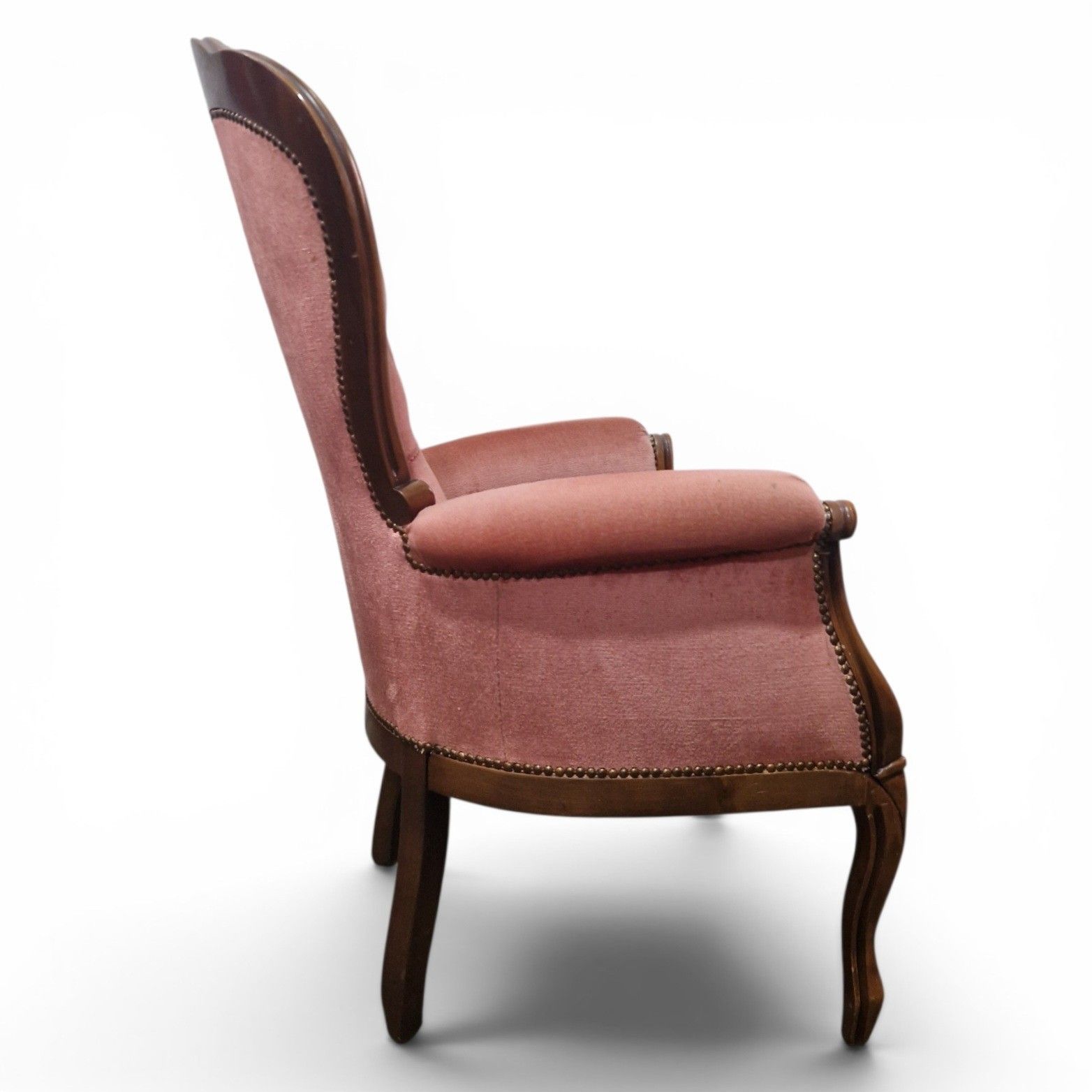 photo for sale Victorian Style Button Back Tub Chair Pink Bedroom Accent Armchair