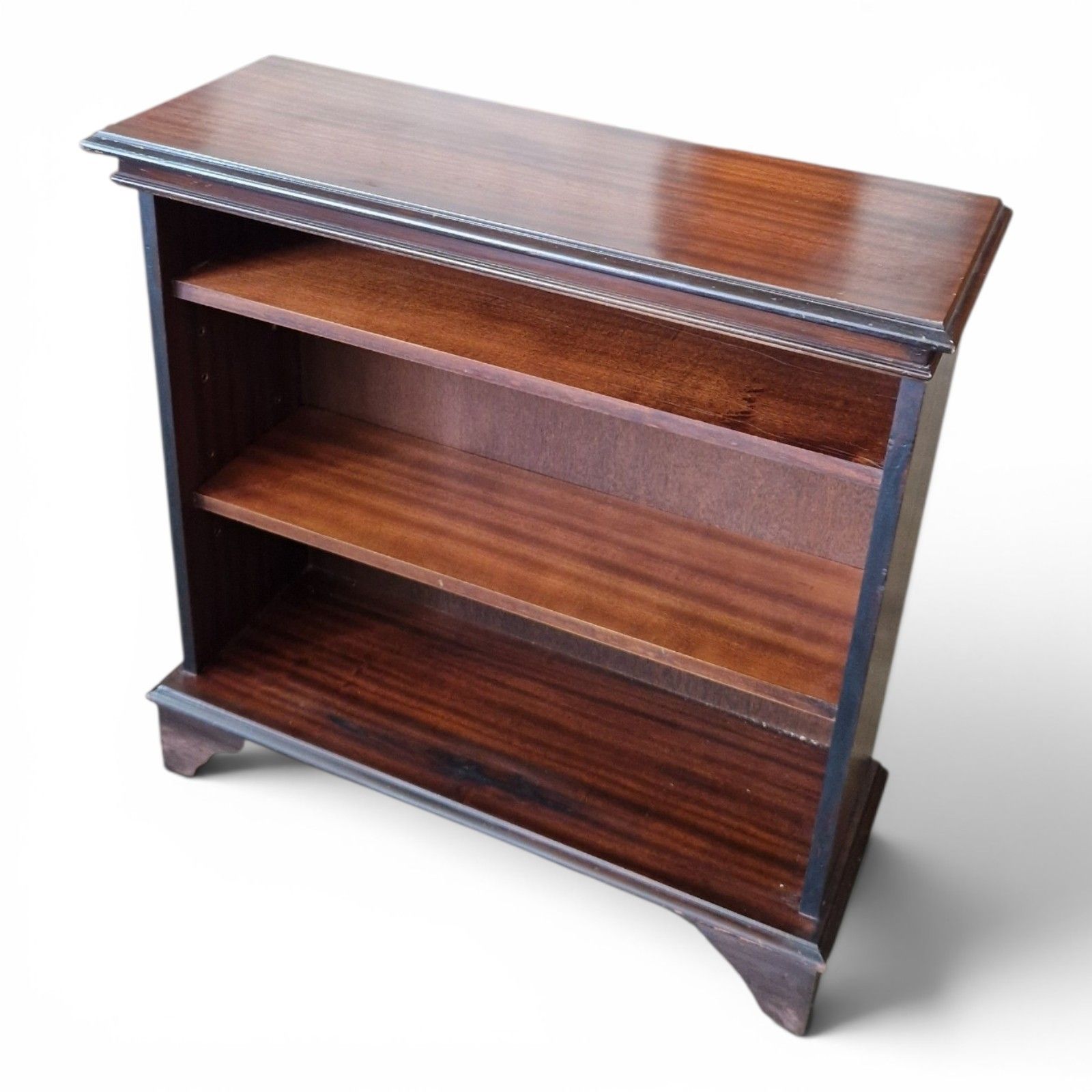 Mahogany Open Bookcase Display Cabinet Adjustable Shelves Antique Style photo furniture