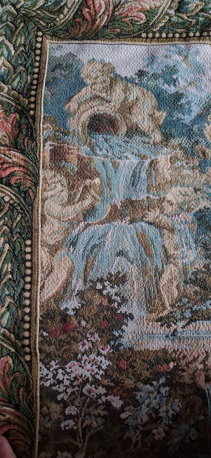 Large Vintage Wall Tapestry, 1980s photo vinterior
