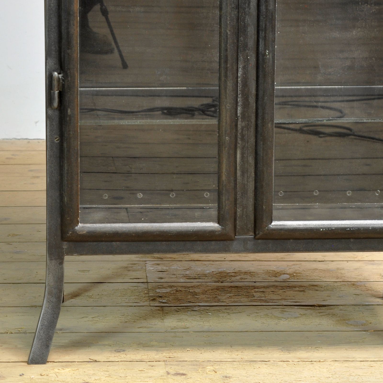 photo for sale Polished Iron Medical Cabinet, 1910s