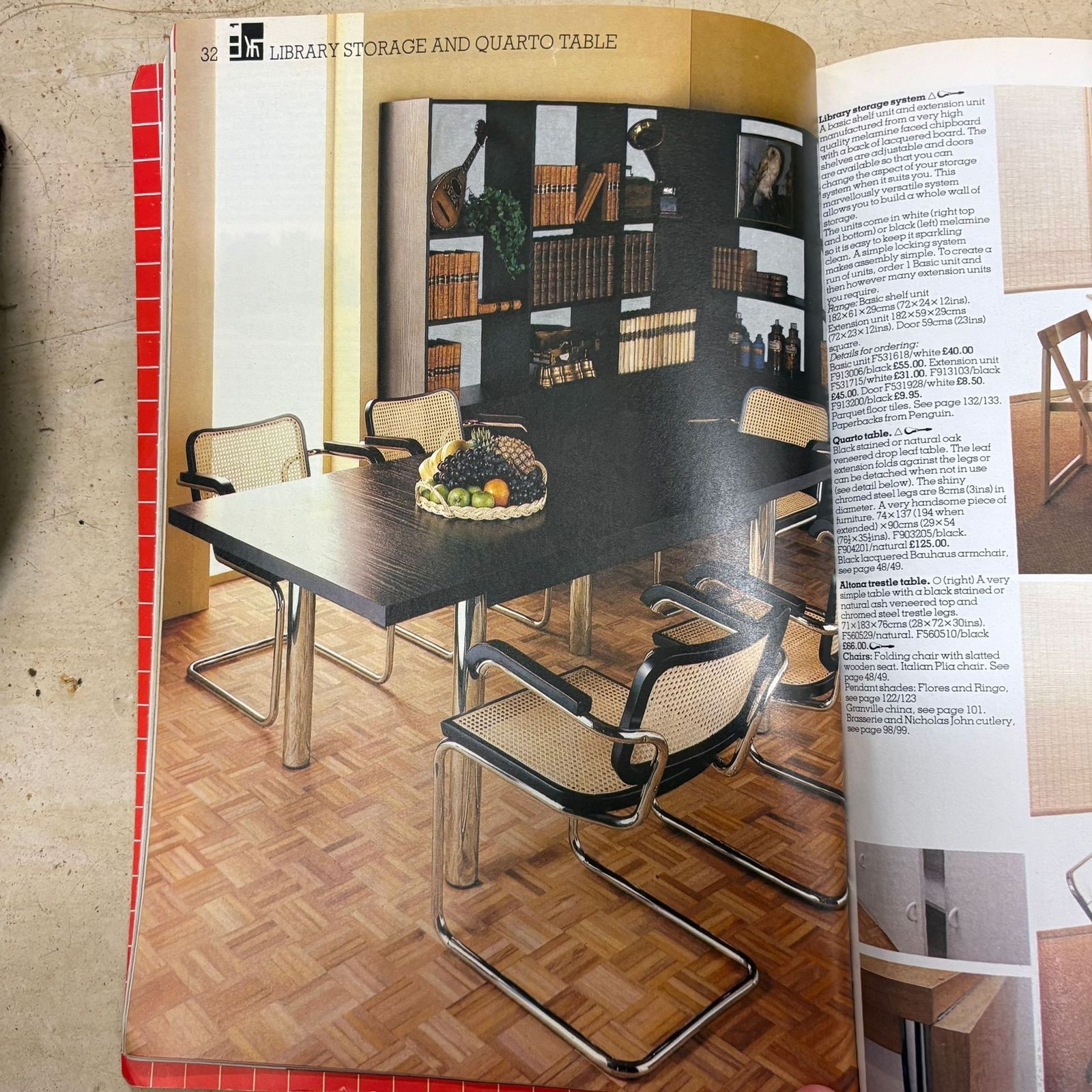 Six Black Marcel Breuer Cesca Dining Chairs With Matching Extending Dining Table Mid Century Retro Mcm photo furniture