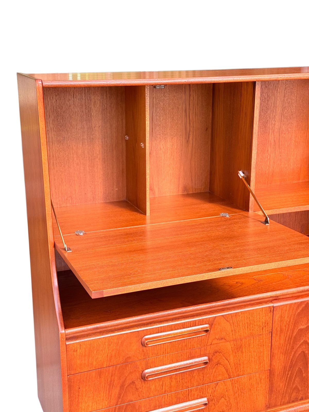 Jentique, Large Mid Century Teak Highboard photo vintage