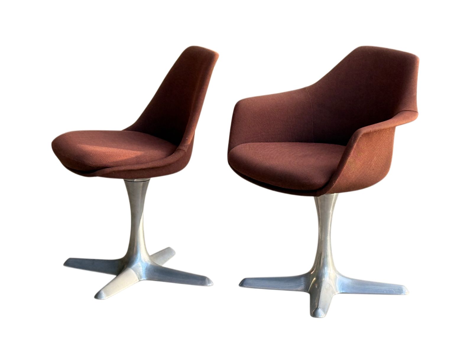 Maurice Burke For Arkana, Set Of 6(4+2) Mid Century Modern Tulip Dining Chairs photo Furniture