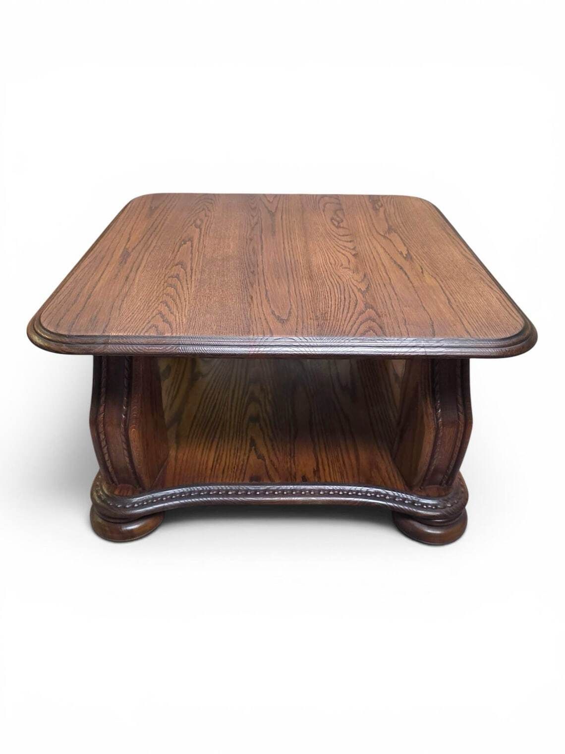 Vintage Coffee Table / Heavy Solid Wood  Traditional English Style / C1970 photo furniture