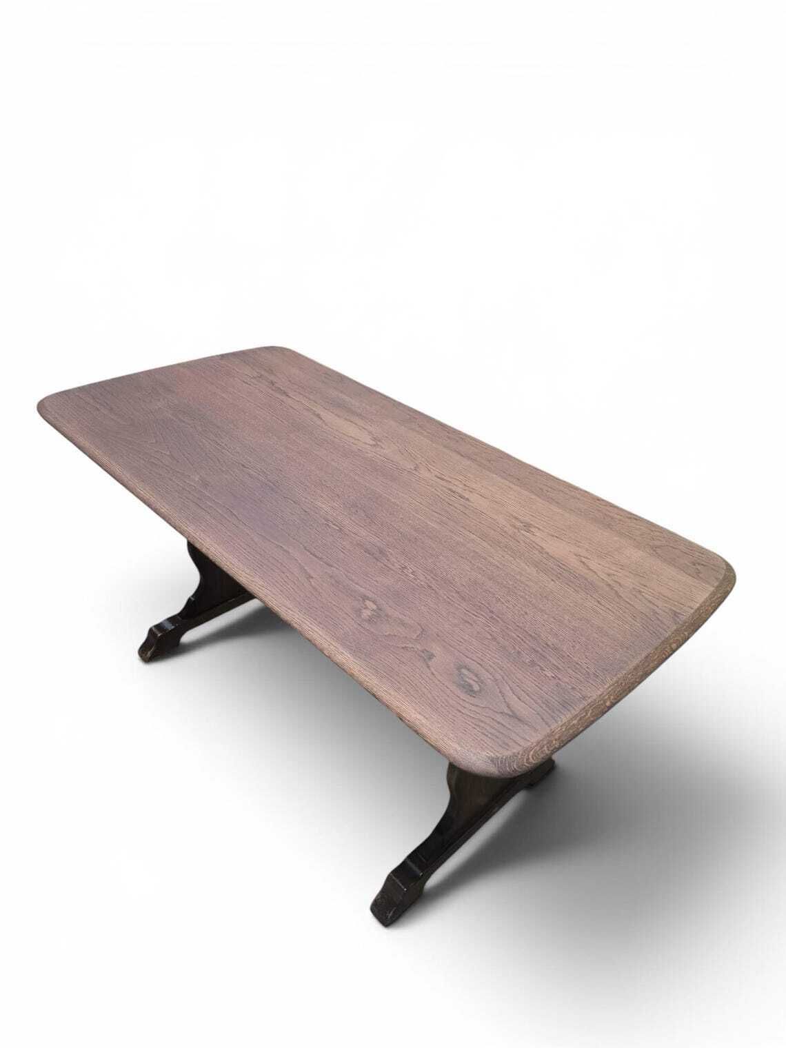 photo furniture Vintage Oak Refectory Dining Table  James Lupton & Sons / C1960