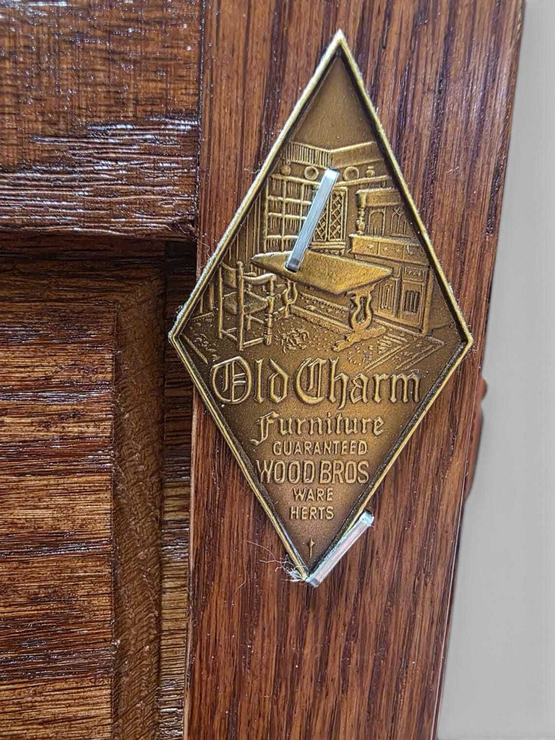 Vintage Old Charm Wood Bros  Hi Fi Cabinet / Bookcase  C1970 photo vintage
