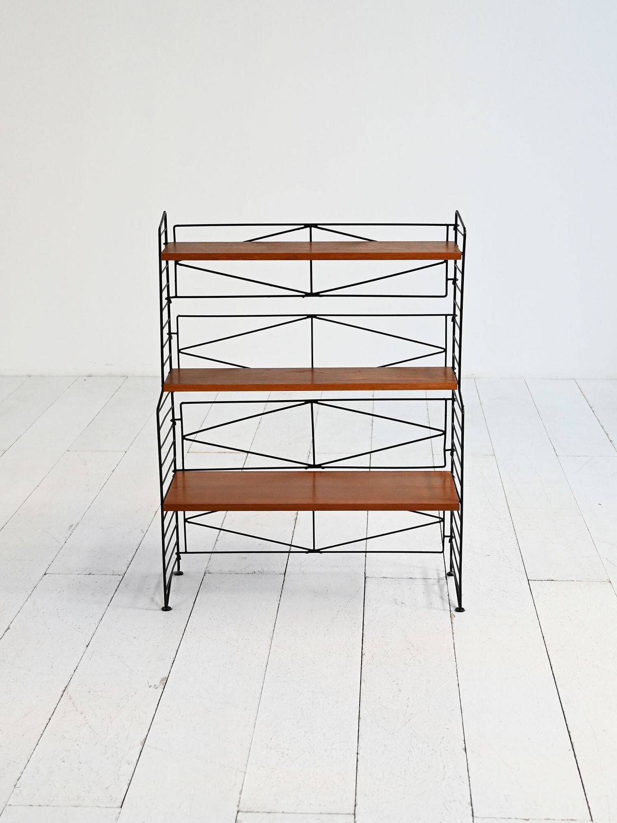 Scandinavian Modular Bookcase “String” Style 1950s–60s photo for sale