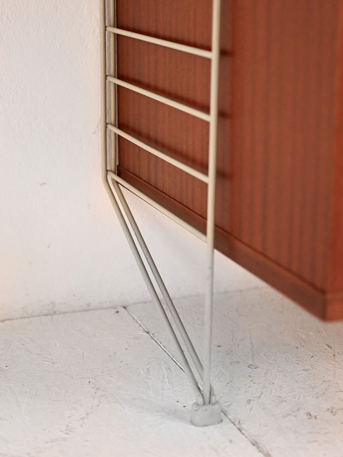 “String” Wall Mounted Shelving Unit, Nisse Strinning Bfb Hyllan, 1950s–60s photo vintage