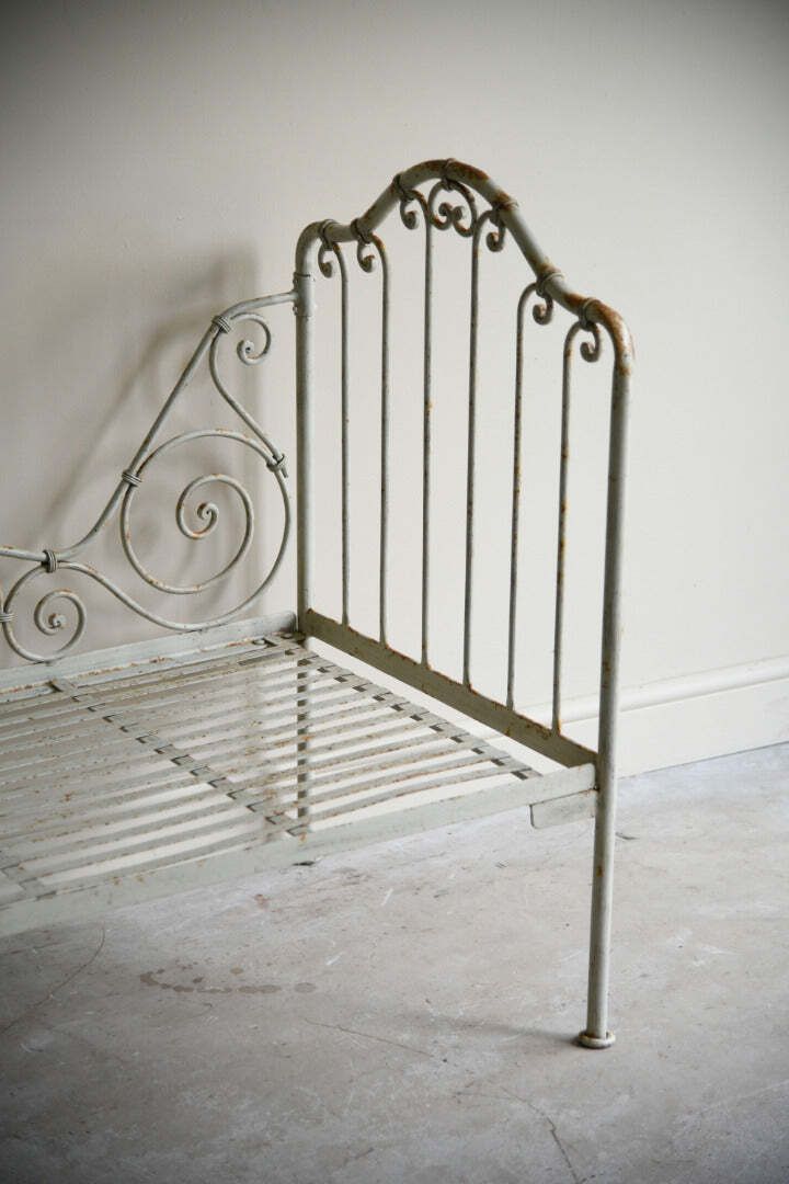 Antique French Wrought Iron Day Bed photo for sale