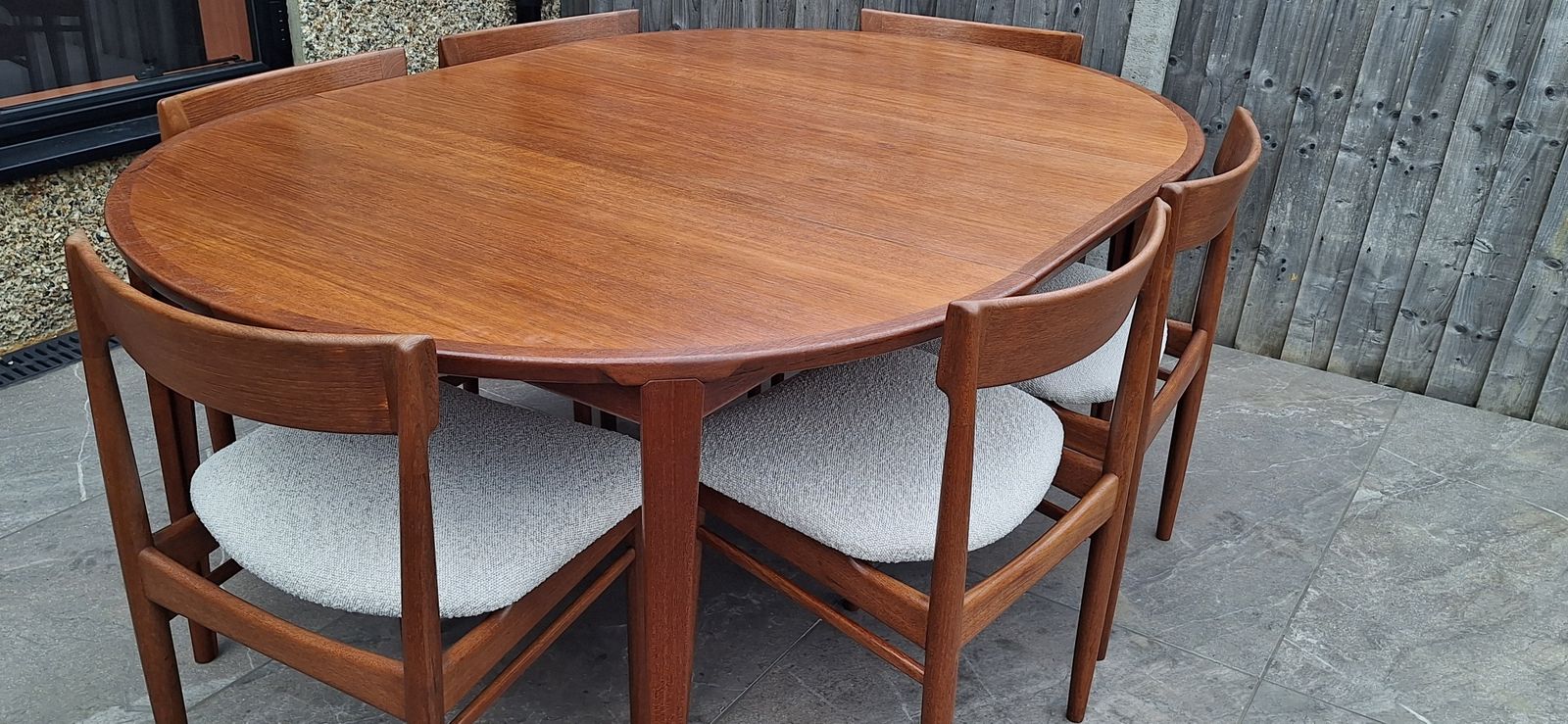 2500.0 Danish Table And Chairs By Henry Rosengren Hansen photo
