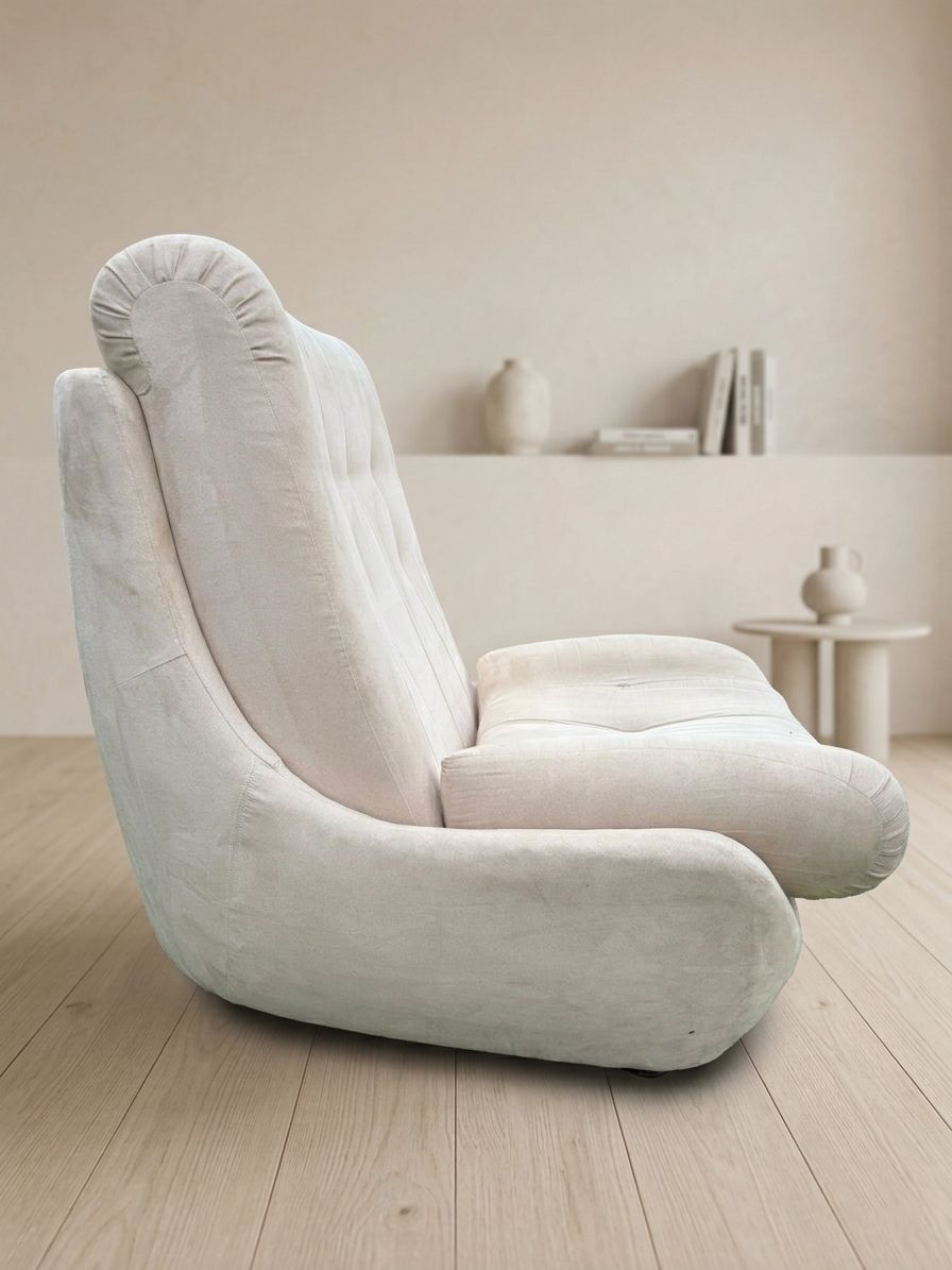 Atlantis Zitset Space Age Beklede Bank & Loungestoel Van Jitona, Ca. Jaren 1970, Tsjecho Slowakije photo vintage