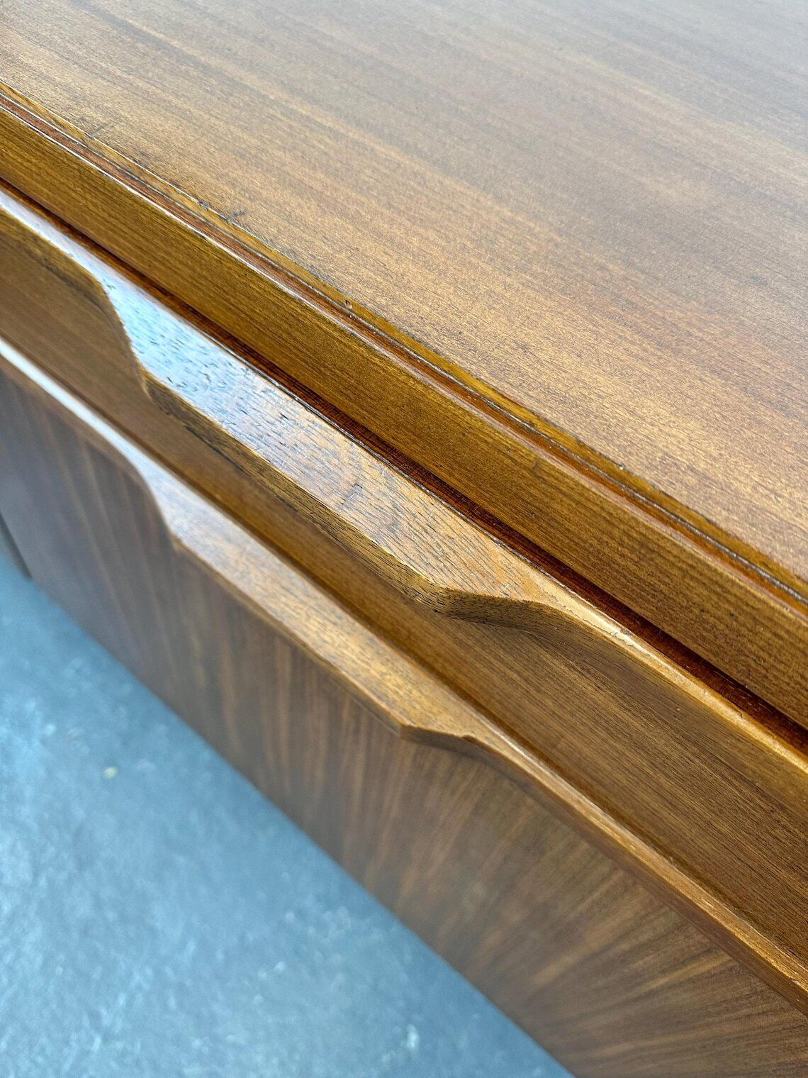 740.0 Vintage 1970s Austinsuite Teak Sideboard  Danish Retro G Plan Mid Century. photo
