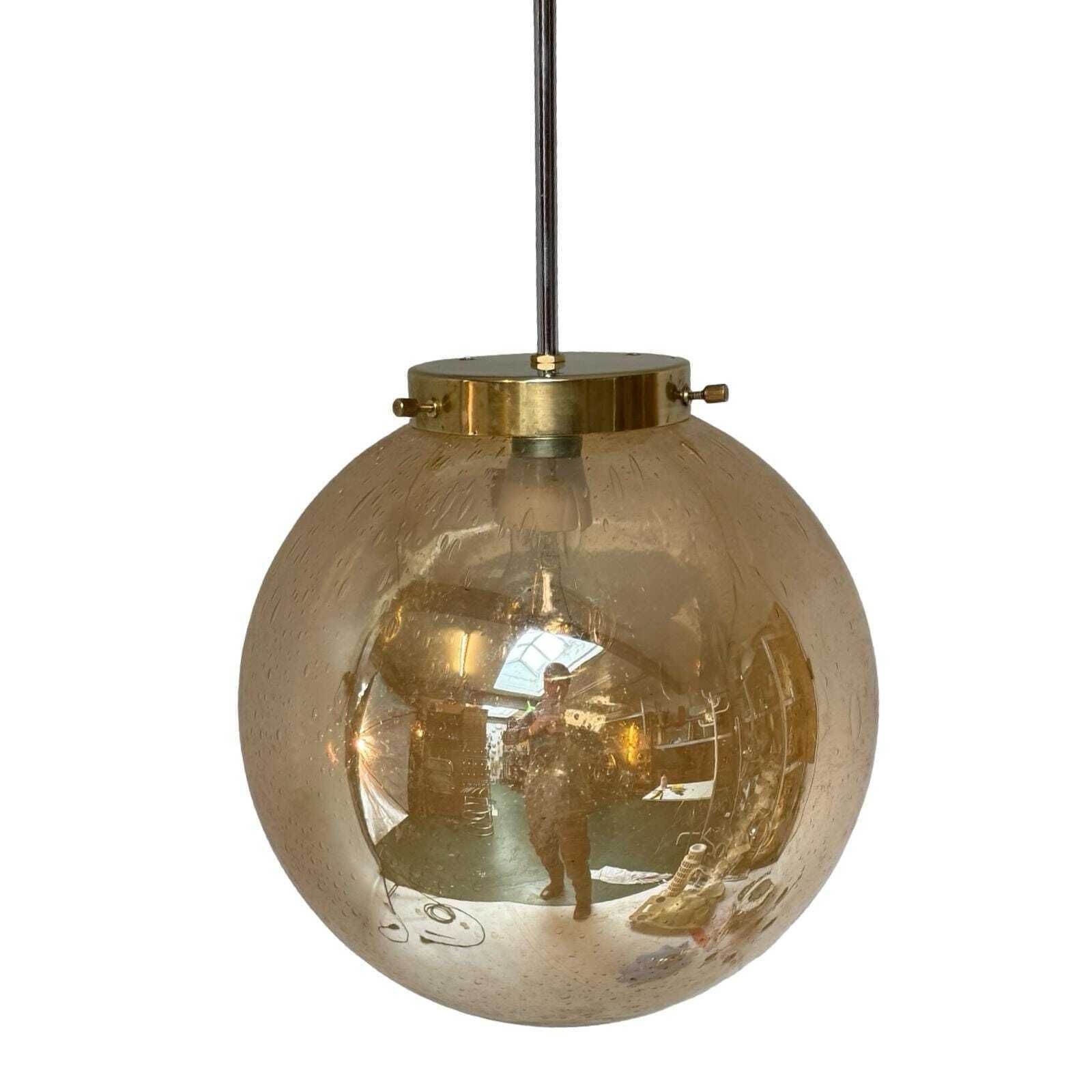 Art Deco Hanglamp Met Bubbelglas | Messing En Chroom | Meerdere Beschikbaar photo Verlichting