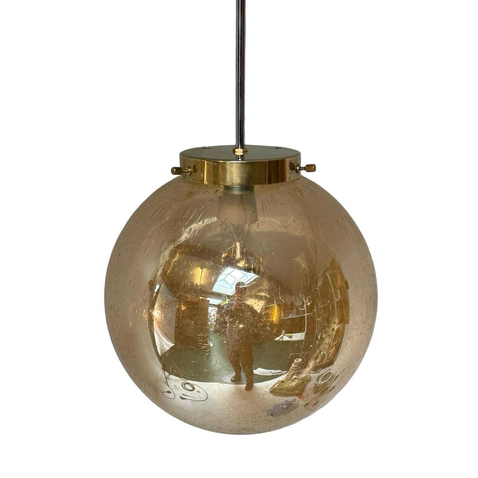 Art Deco hanglamp met bubbelglas | Messing en chroom | Meerdere beschikbaar photo vinterior