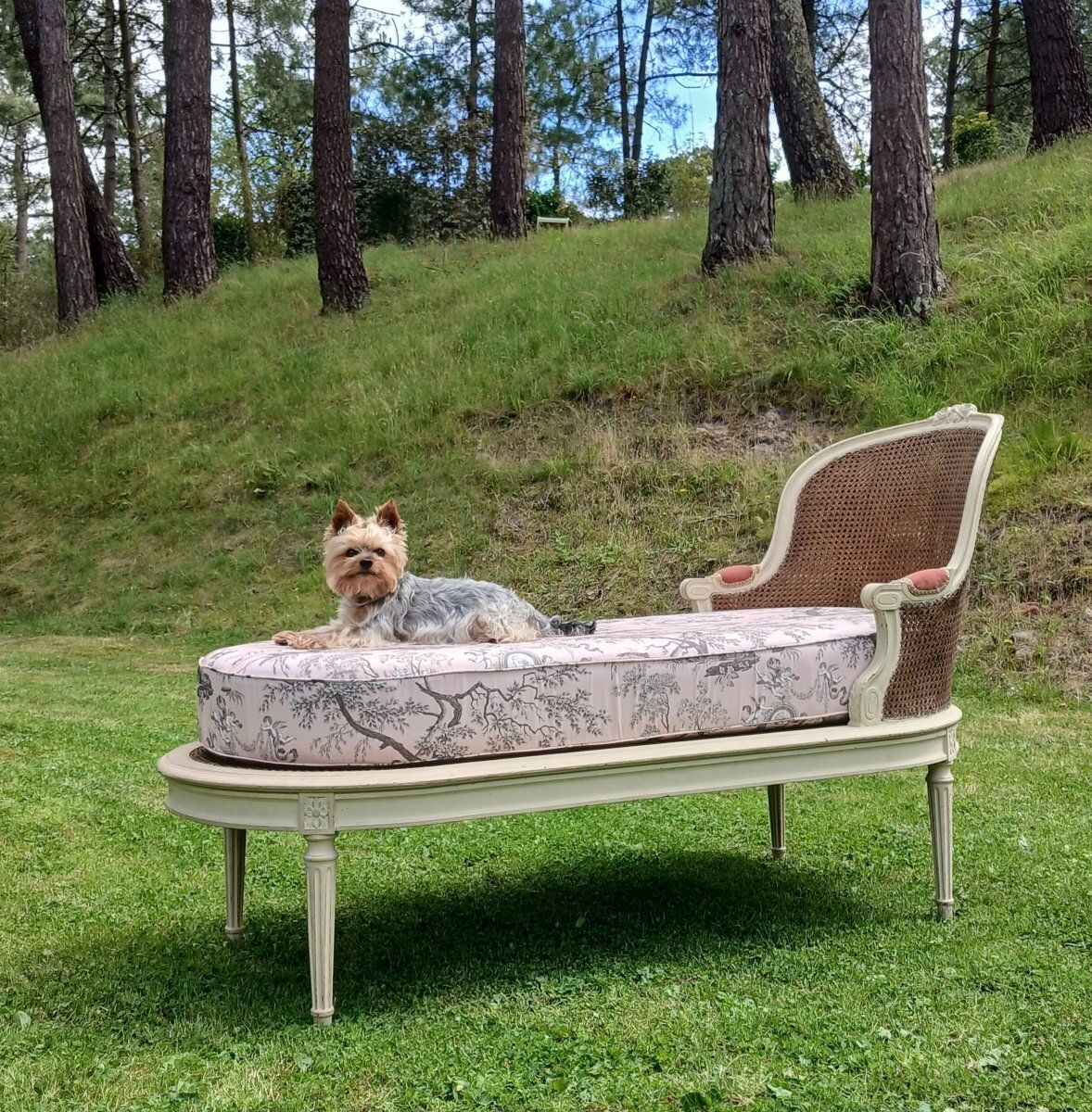 Louis XVI Style Chaise Longue, 19th Century