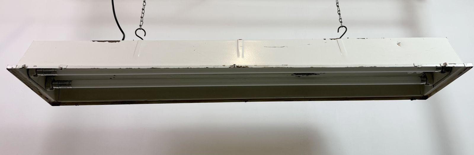 Beige Industrial Hanging Tube Light From Famor , 1970s photo 149.0