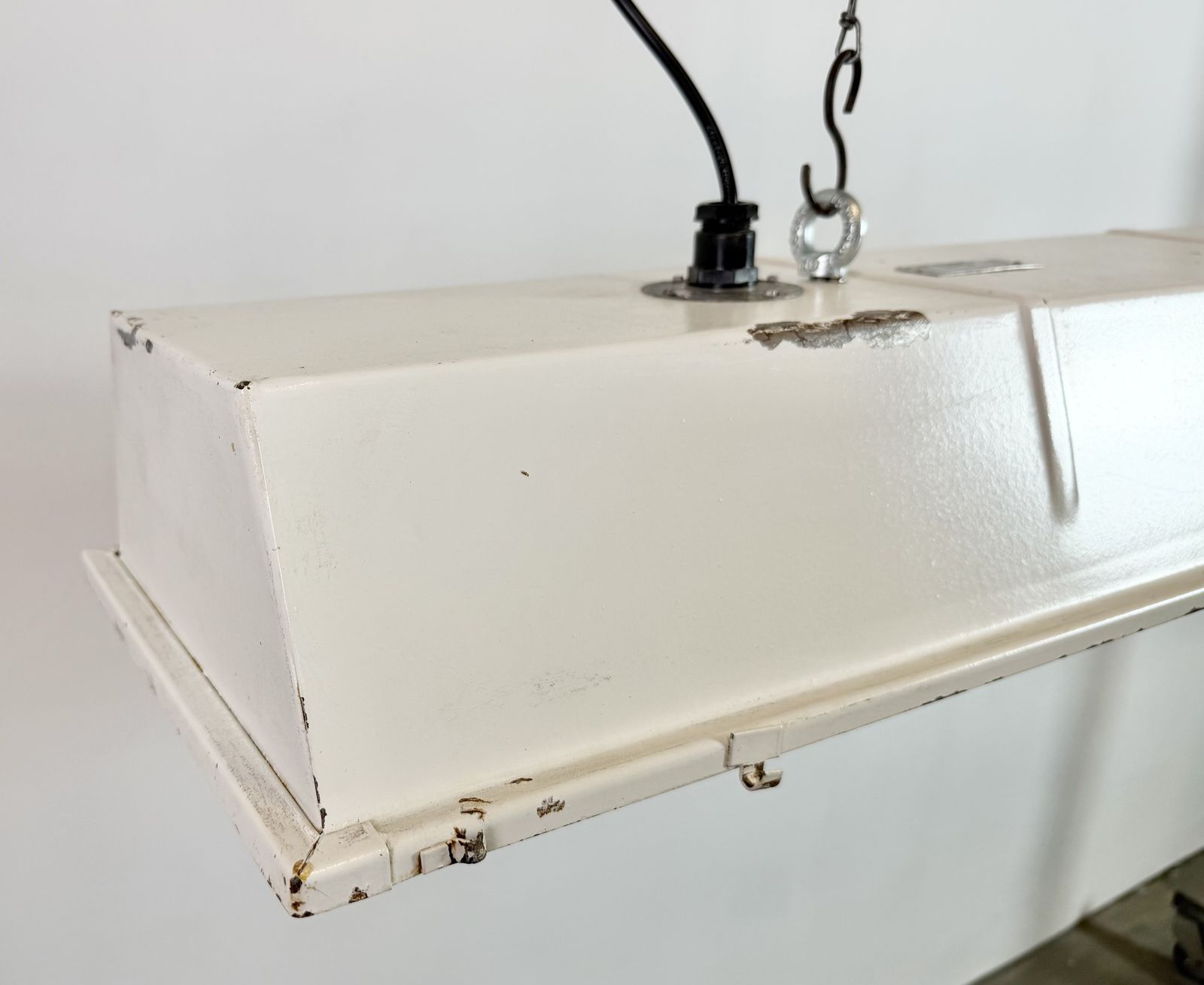 Beige Industrial Hanging Tube Light From Famor , 1970s photo vinterior