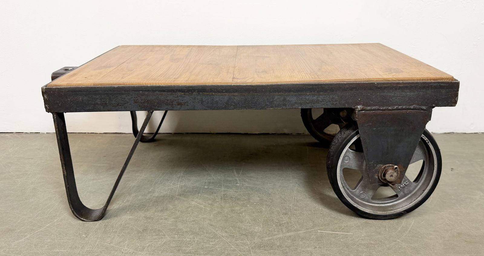Black Industrial Coffee Table Cart, 1960s photo for sale