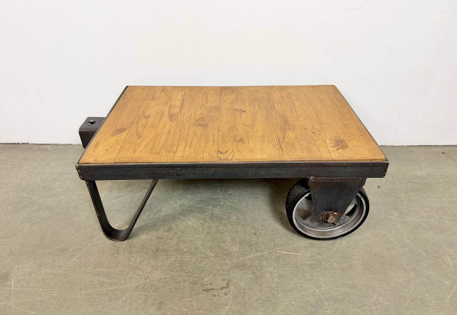 Black Industrial Coffee Table Cart, 1960s photo Furniture
