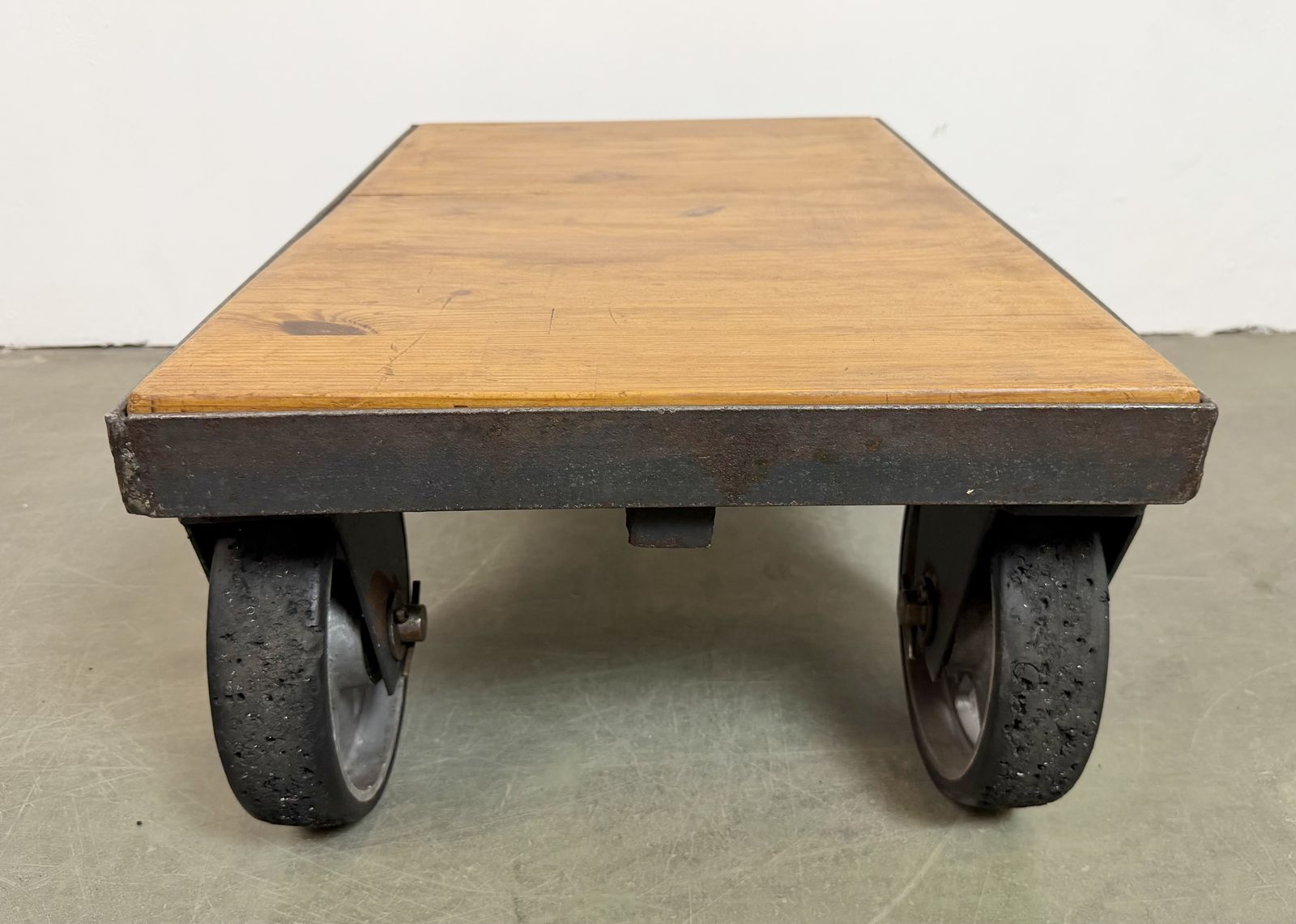 299.0 Black Industrial Coffee Table Cart, 1960s photo