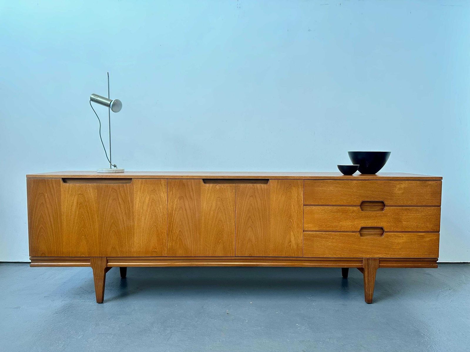 Vintage 1970s Greaves & Thomas Teak Sideboard. Retro Danish Mid Century Plan