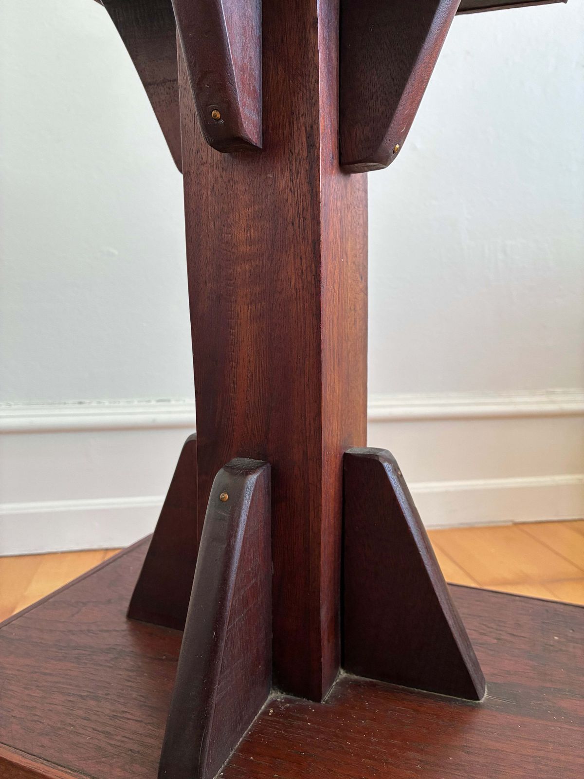 Vintage Arts And Crafts Tile Top Side Table / Plant Stand photo for sale