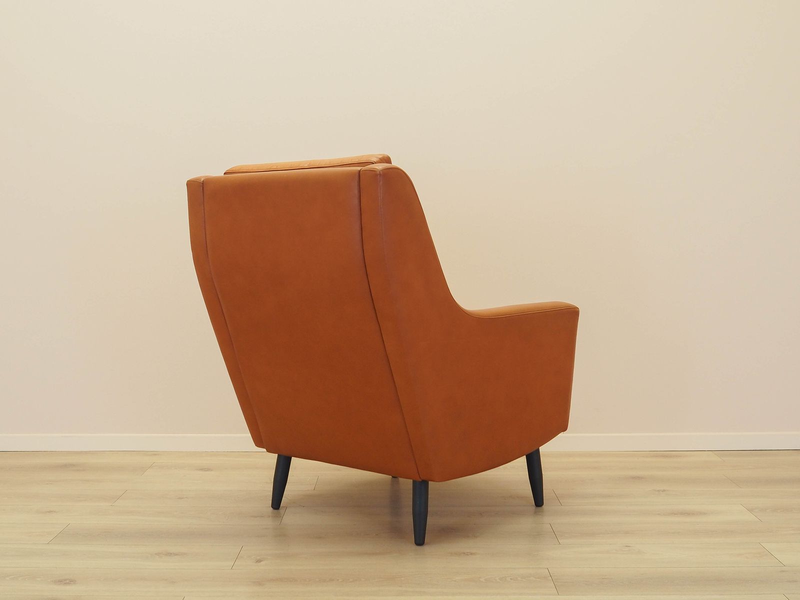 Oranje fauteuil, Deens design, jaren 1970, gemaakt in Denemarken photo buy