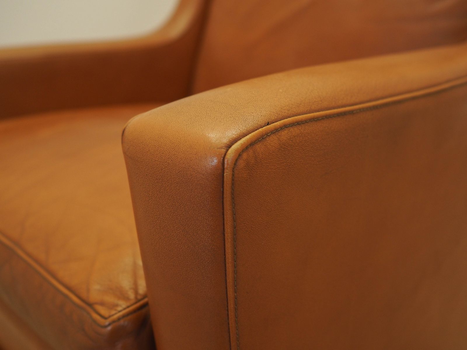 photo vintage Orange Armchair, Danish Design, 1970s, Made In Denmark