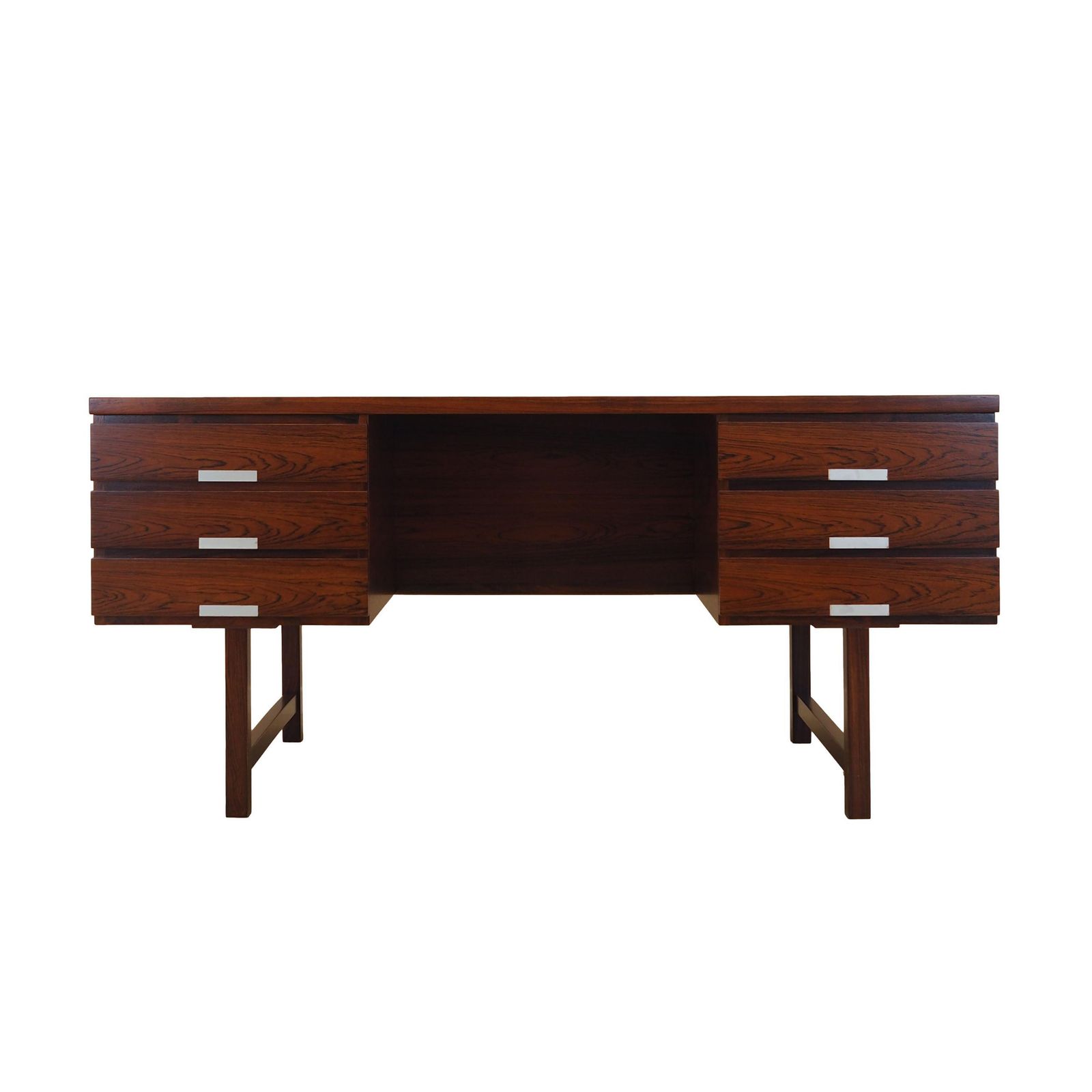 Rozenhout Bureau, Deens Design, Jaren 1970, Fabrikant: Eigil Petersens Møbelfabrik