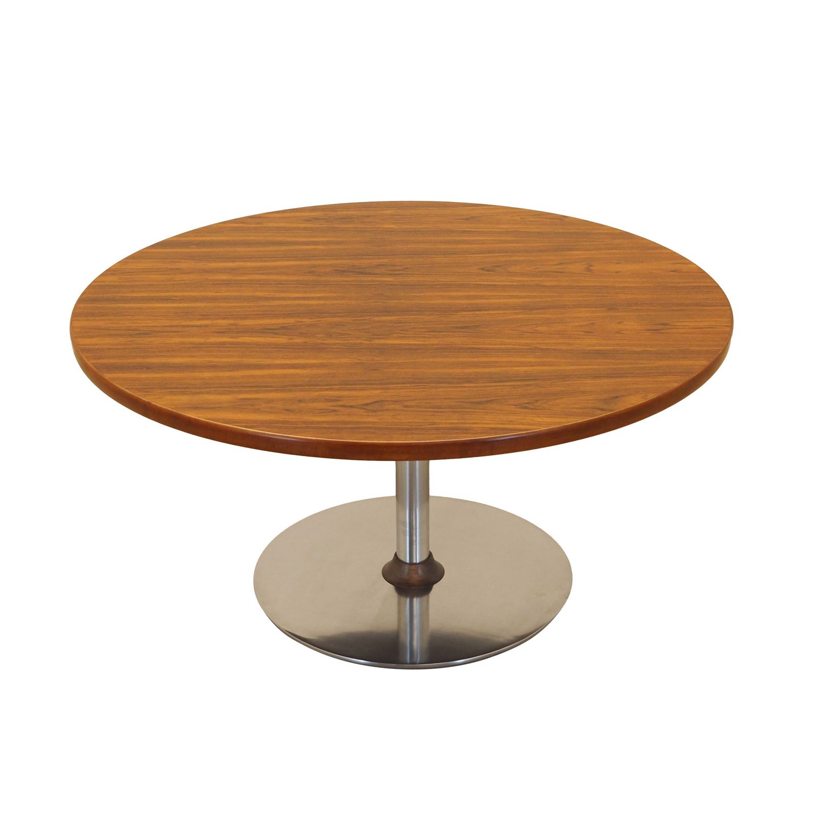Round Rosewood Coffee Table, Danish Design, 1970s, Made In Denmark