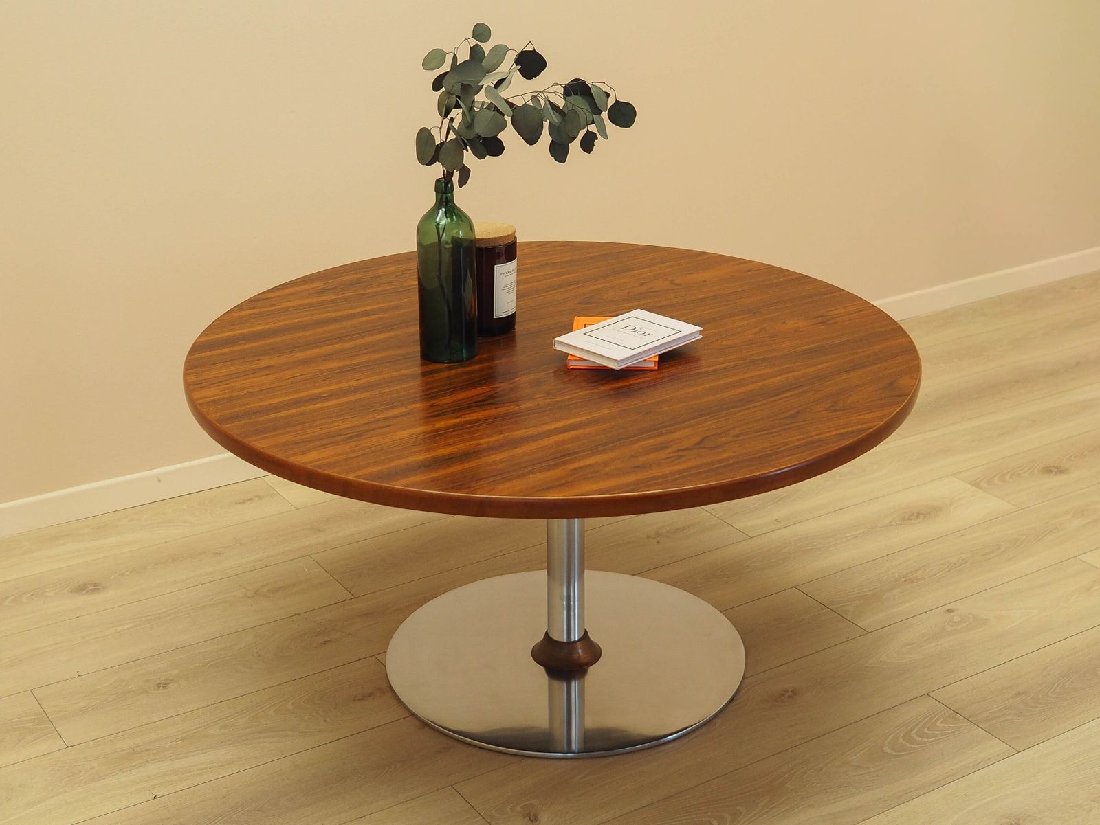 Round Rosewood Coffee Table, Danish Design, 1970s, Made In Denmark photo Furniture
