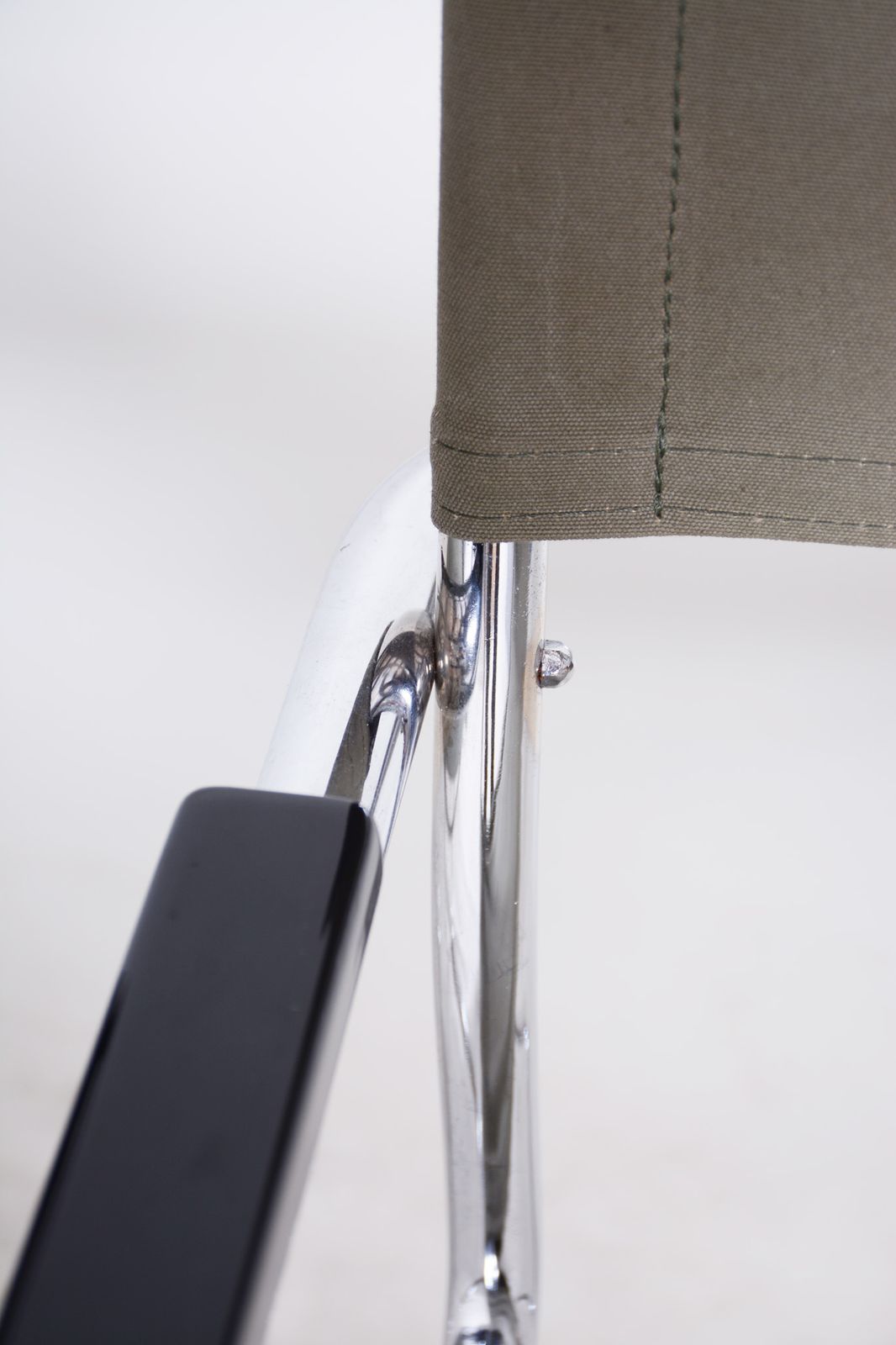 Pair Of Czech Bauhaus Armchairs, Marcel Breuer And Thonet, Chrome, Fabric, 1930s photo Furniture