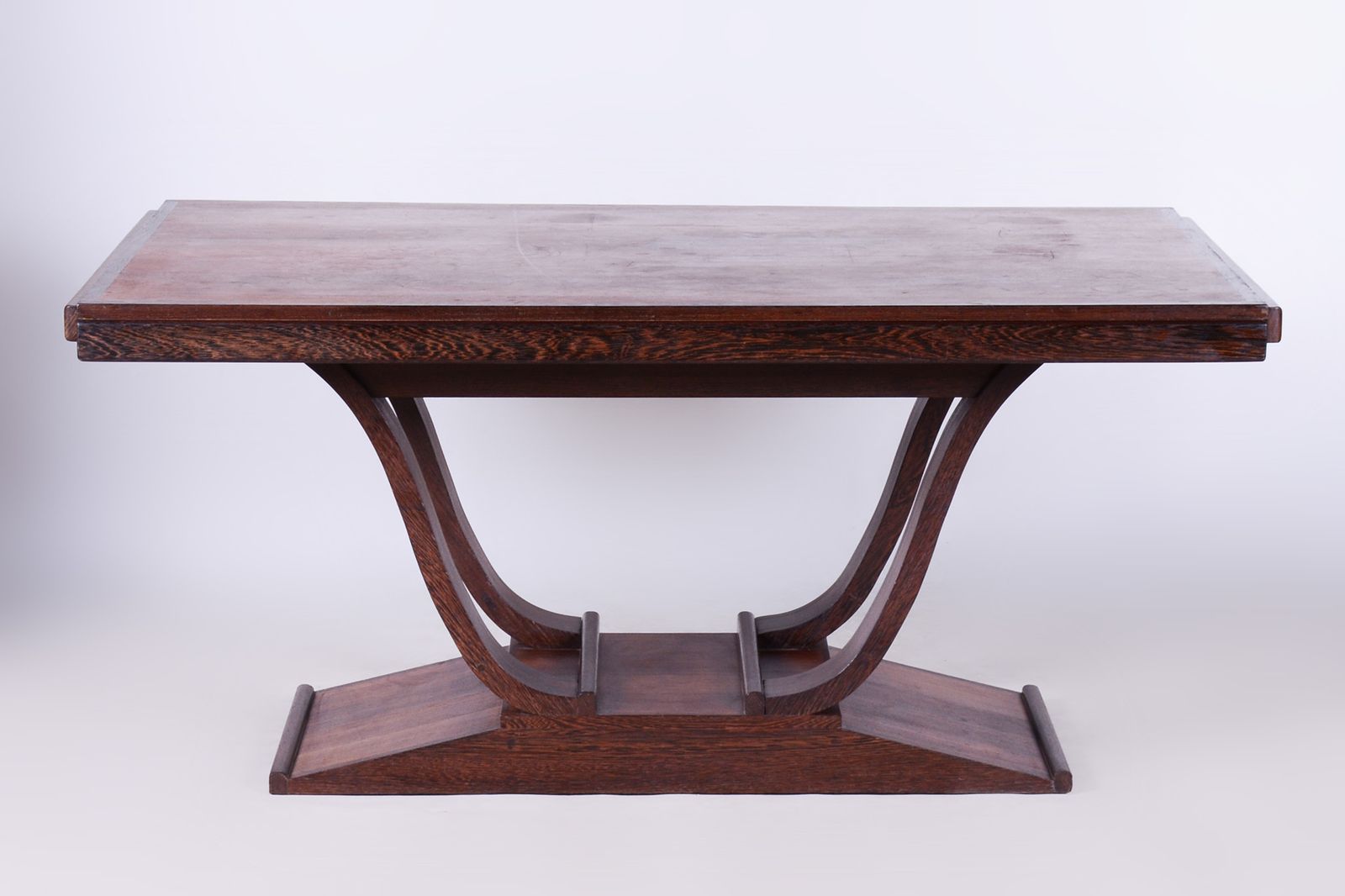 Original Art Deco Folding Dining Table, Wengé, Revived Polish, France, 1920s photo furniture