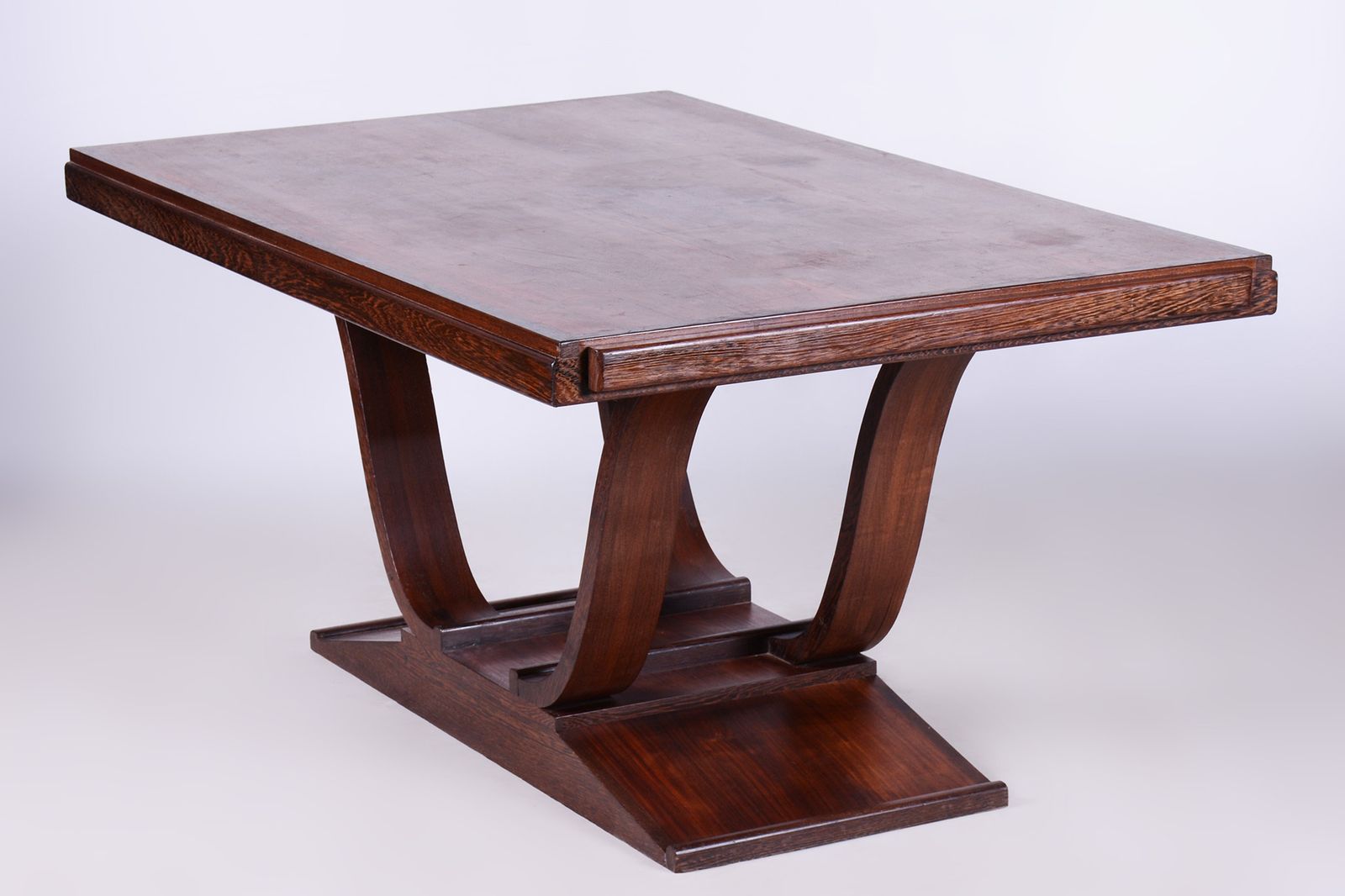 photo buy Original Art Deco Folding Dining Table, Wengé, Revived Polish, France, 1920s