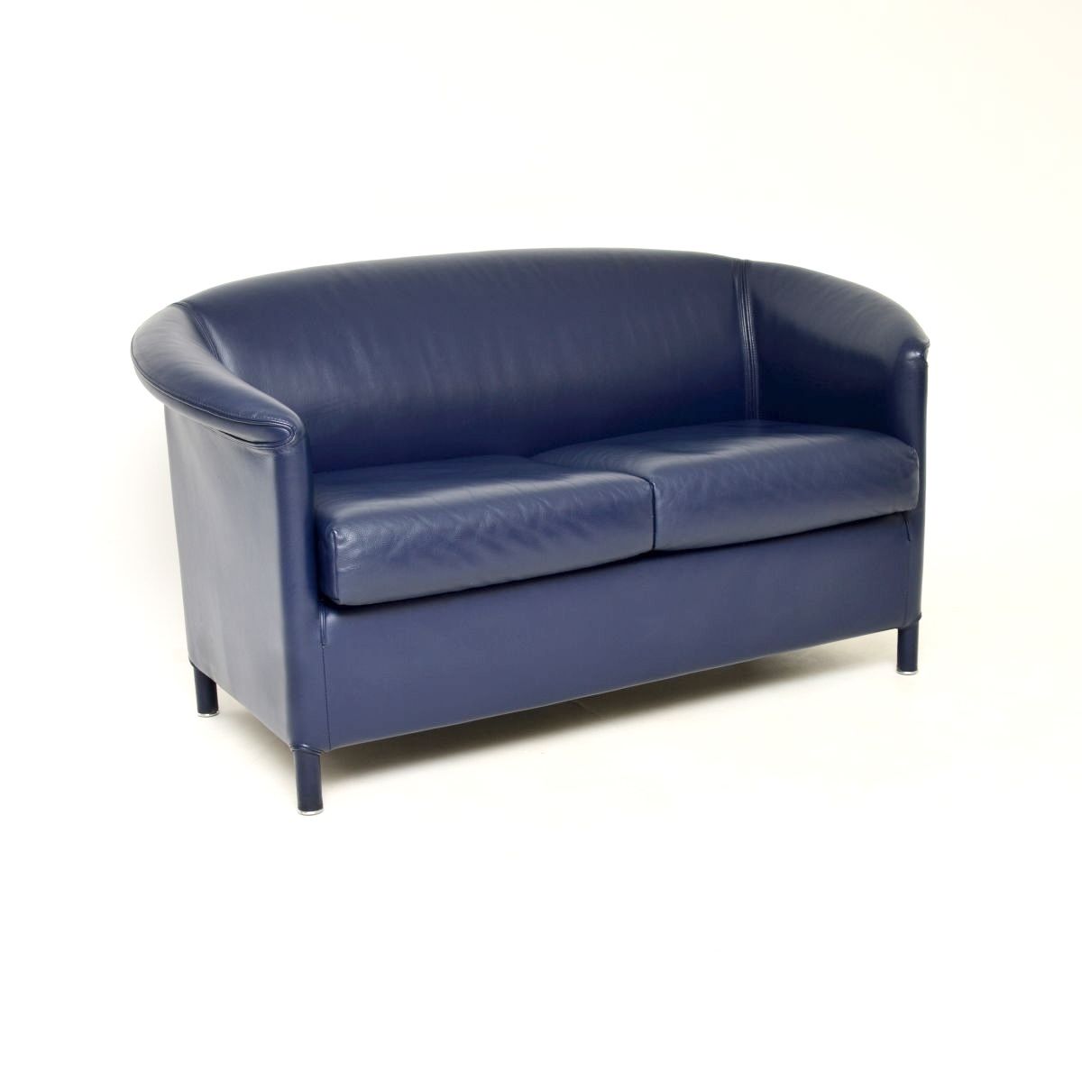 Vintage Leather Two Seat Sofa By Wittmann