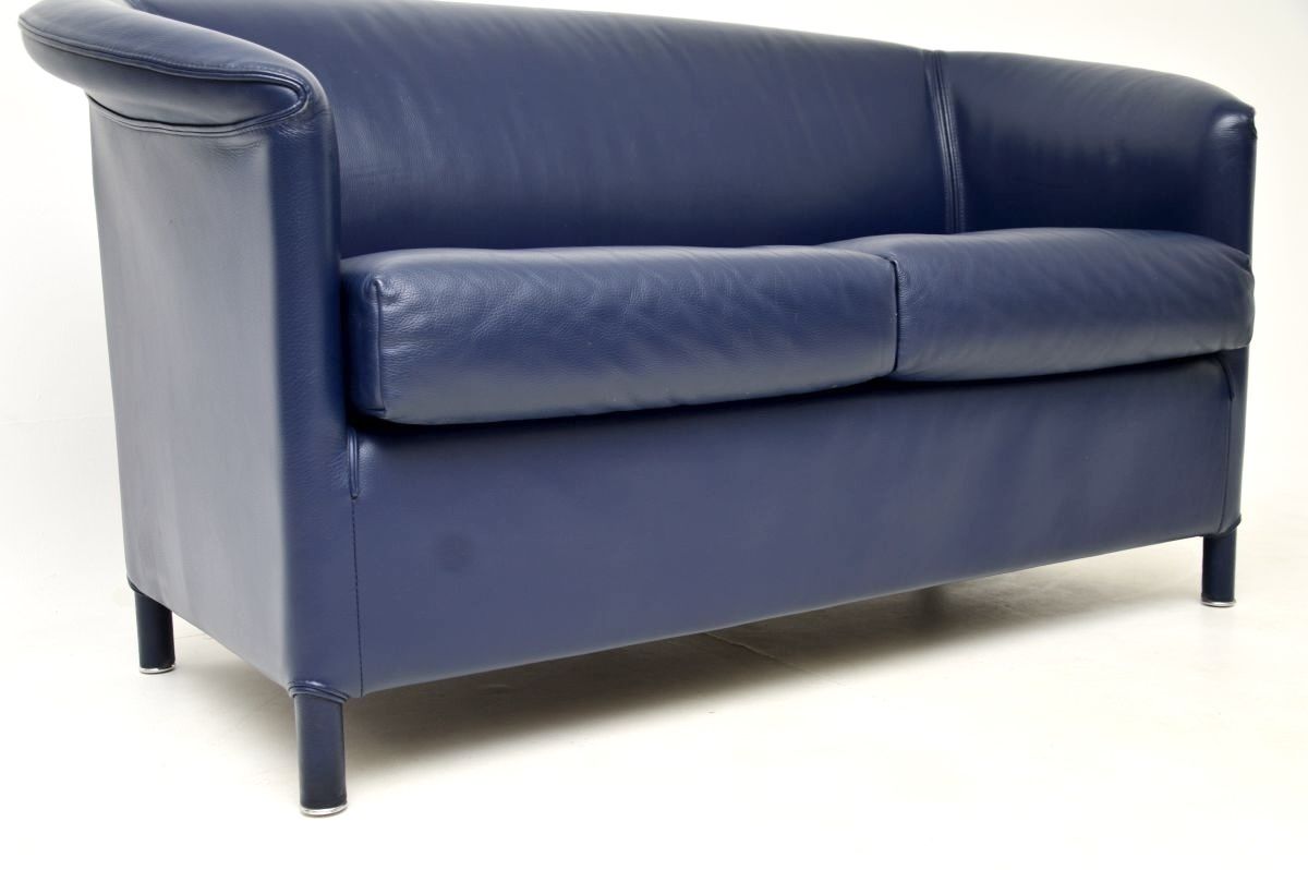 Vintage Leather Two Seat Sofa By Wittmann photo 1138.0
