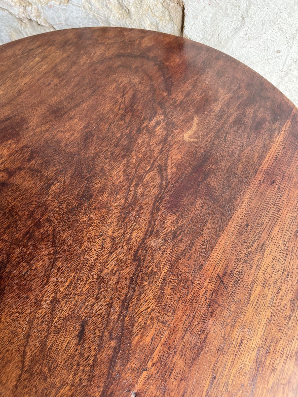 Furniture An Exceptional Quality Early Victorian Mahogany And Rosewood Circular Occasional Wine Table With Carved Legs photo