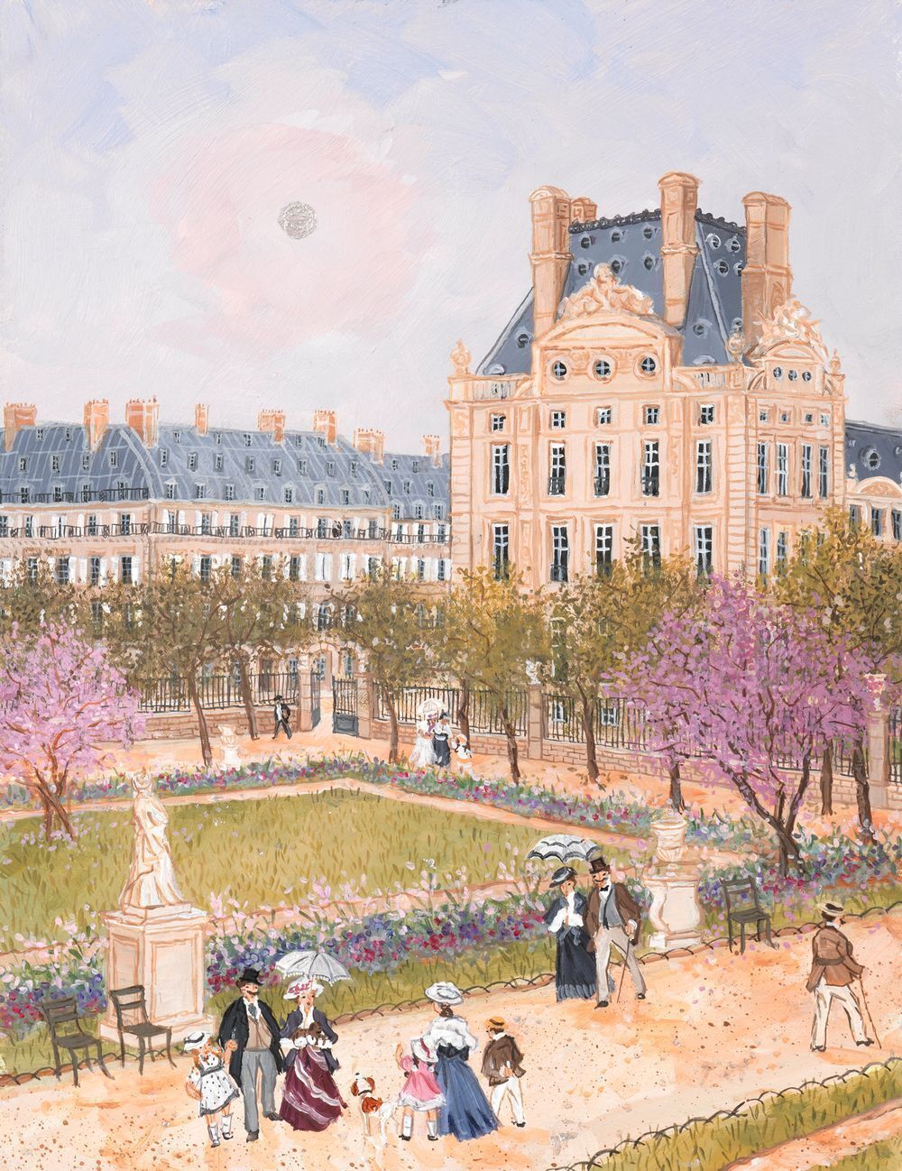 Fabienne Delacroix, gesigneerde archival pigment print, Printemps Enchanté, 2025 photo furniture