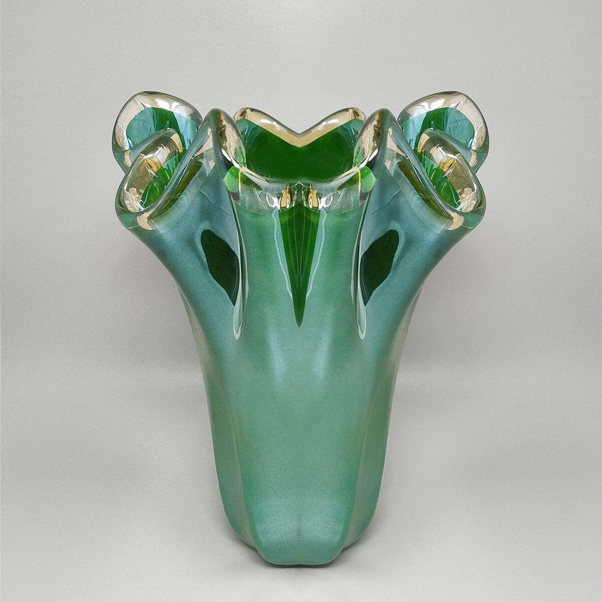 "Fazzoletto" vaas van Murano-glas door Dogi, jaren 1970. Made In Italy photo for sale